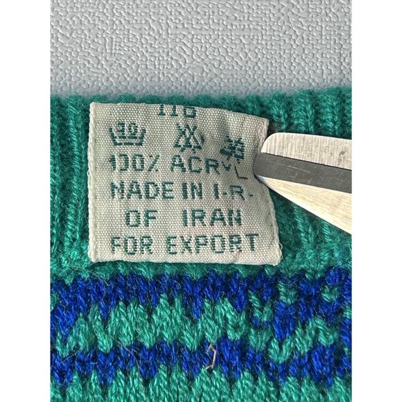 VTG Pezhman Bird Tree Sweater Kids 4T-5T Folk Art Cottagecore Knit Retro - Picture 7 of 12